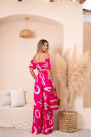 Conjunto calça e Cropped estampado – Coleção Holambra